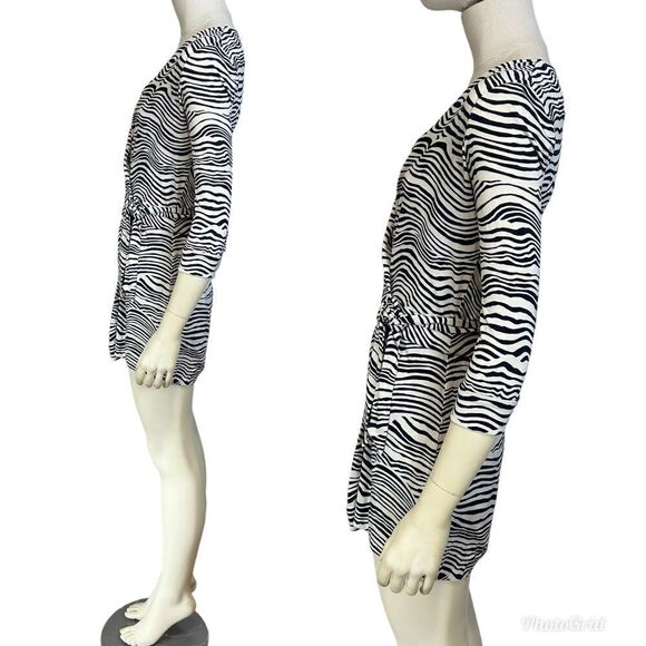 Diane von Furstenberg Celeste Two Silk Jersey Wrap Romper - Picture 3 of 9